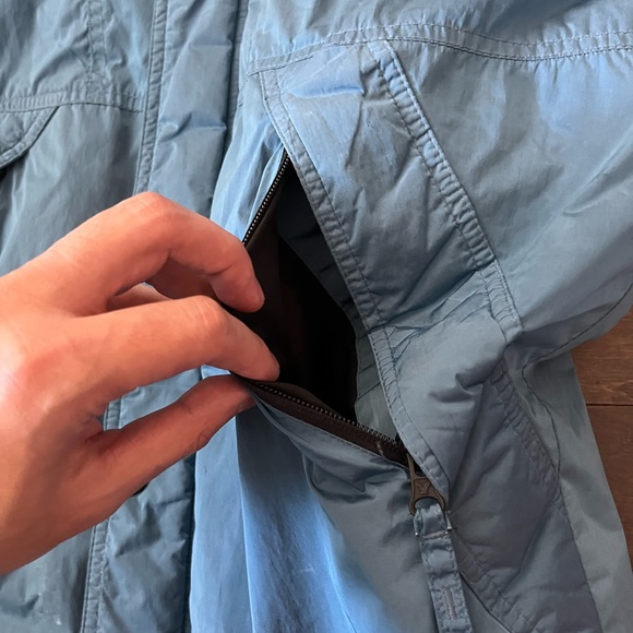 Men's Performance Outerwear Jacket MEDIUM Hood Blue #029346 - Picture 2 of 10